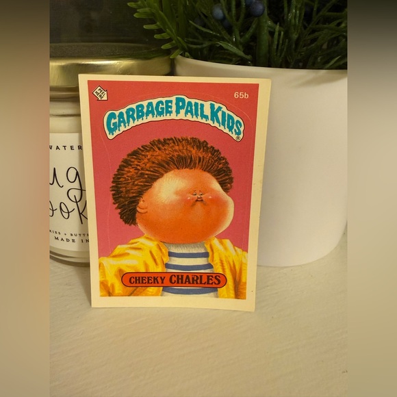 Garbage Pail Kids Other - Garbage Pail Kids Cheeky Charles Trading Card - Pink and Yellow